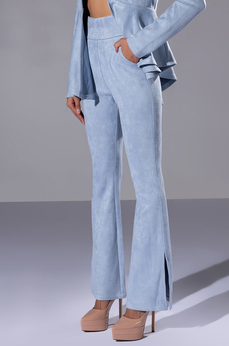 SUEDE BIG BOOTY SUEDE PANTS