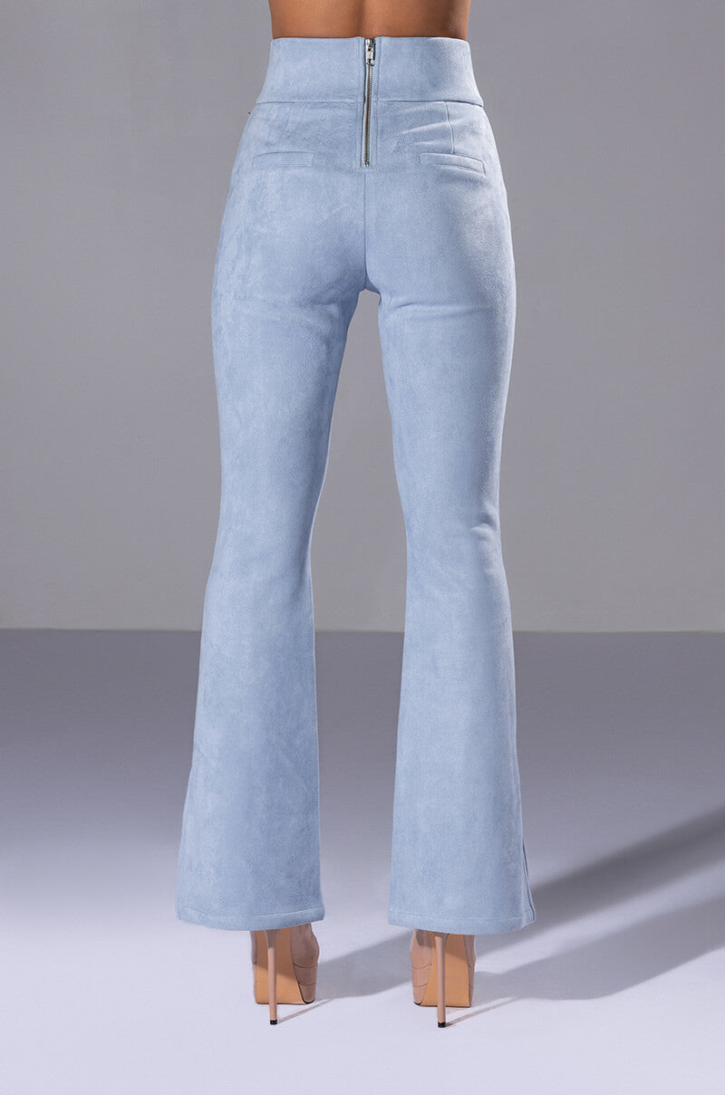 SUEDE BIG BOOTY SUEDE PANTS