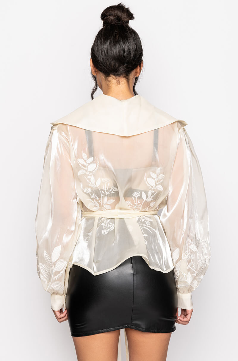 SUMMER DREAMING CHIFFON WRAP JACKET