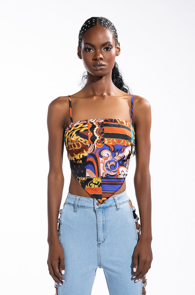 ZOE SCARF TIE BACK BLOUSE