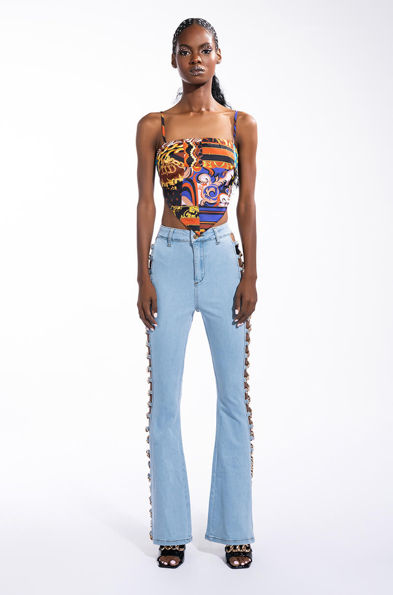 ZOE SCARF TIE BACK BLOUSE