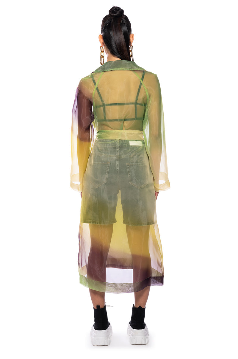 SUMMER SOLSTICE CHIFFON TRENCH