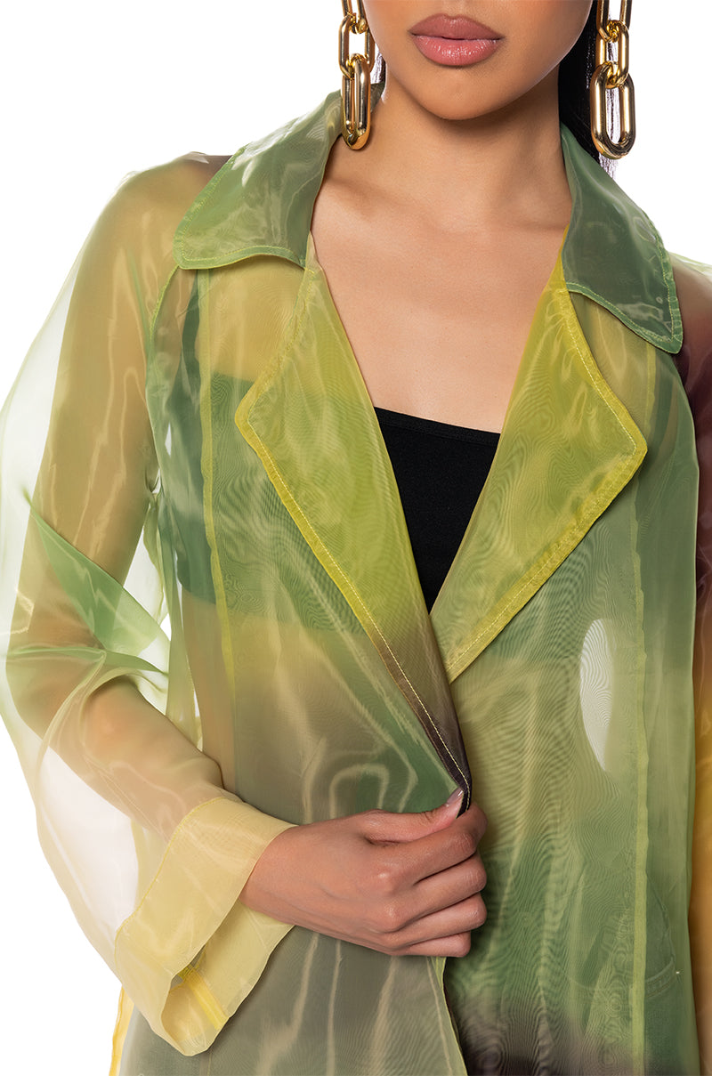 SUMMER SOLSTICE CHIFFON TRENCH