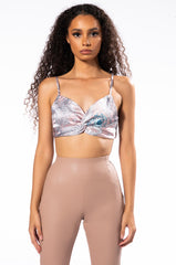SURE THING TWISTED FRONT BRALETTE