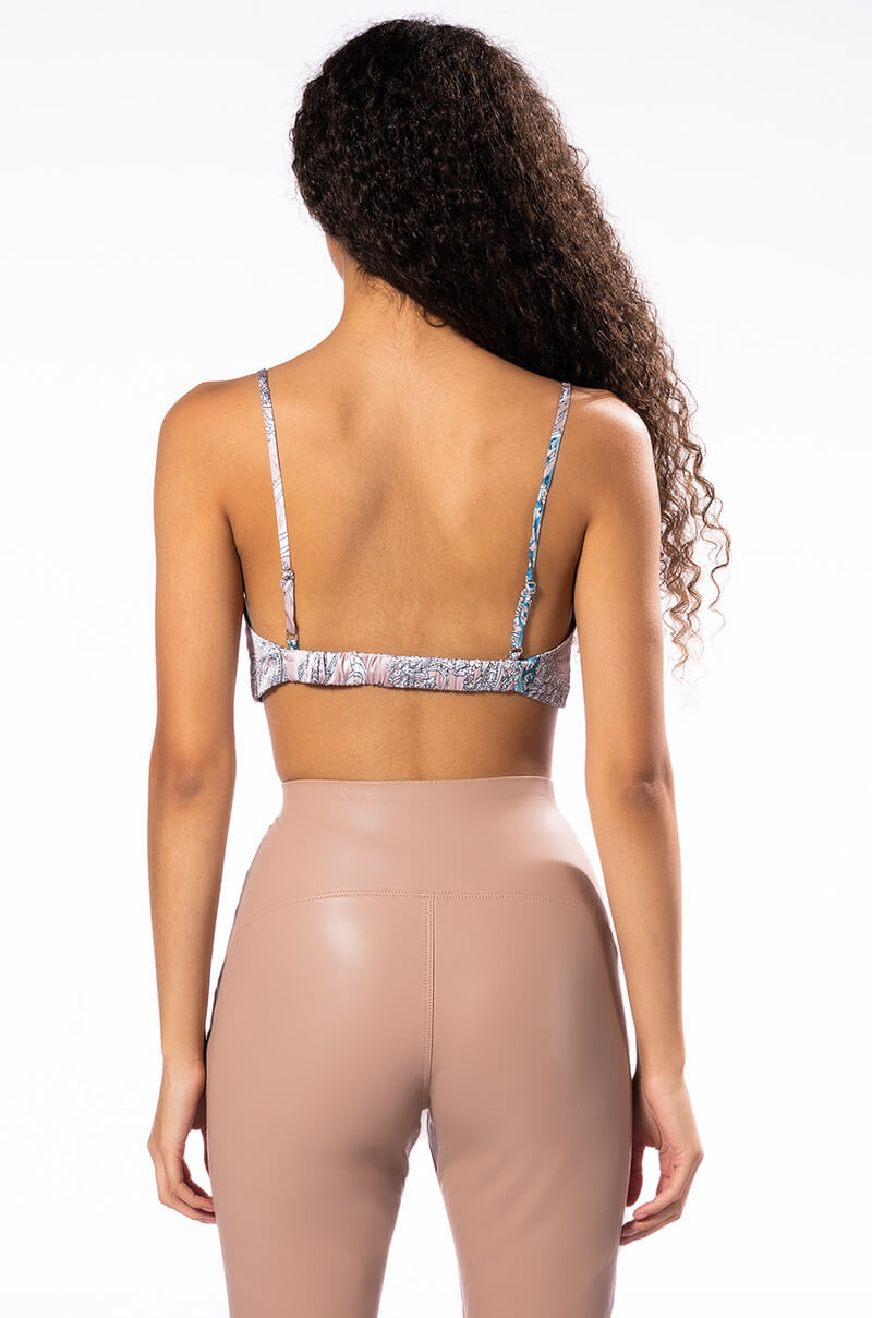 SURE THING TWISTED FRONT BRALETTE
