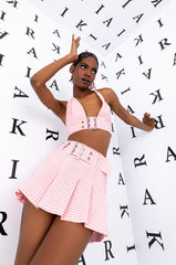 SWEET BUCKLED TENNIS SKIRT