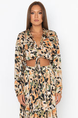 SWEET LOVE TIE FRONT BLOUSE