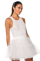 SHOW OUT TULLE MINI SKIRT