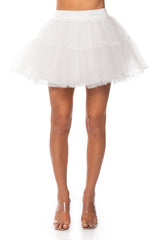 SHOW OUT TULLE MINI SKIRT