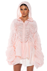 SWEETIE PIE PASTEL RUFFLE SPORTS BOMBER