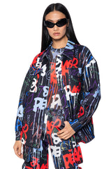 GRAFFITI SCUBA BUTTON DOWN