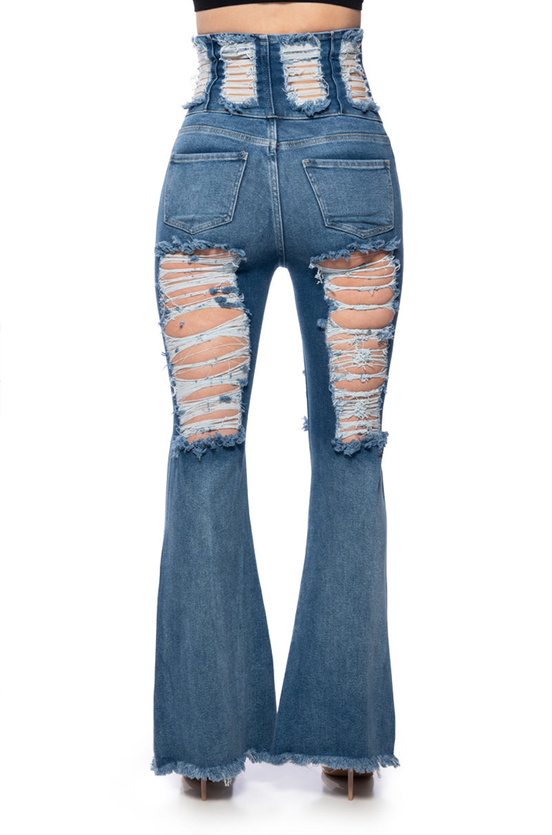TAKE ME OUT UNDER BUST DENIM JEAN