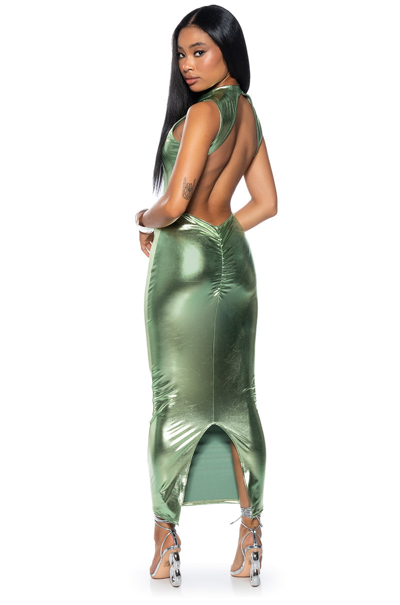 TALK ABOUT ME SLEEVELESS MIDI DRESS