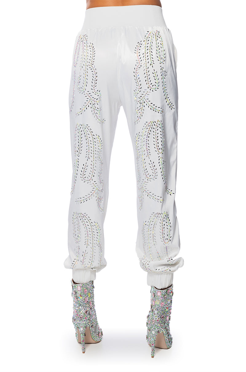 TALK FAST EMBELLISHED JOGGER