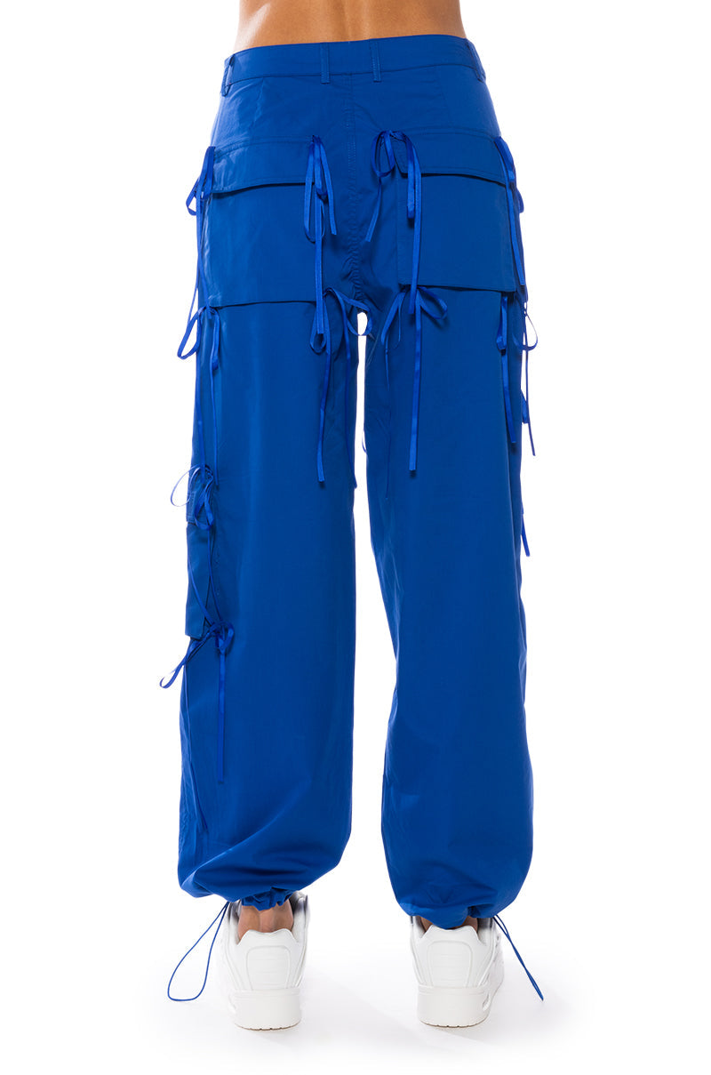 TALK OF THE TOWN ASYMMETRICAL CARGO PANT