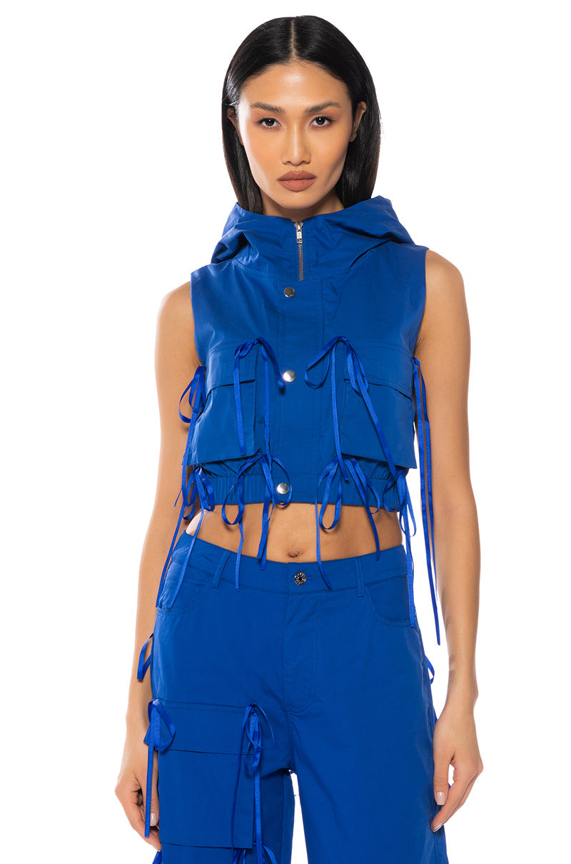 TALK OF THE TOWN HOODED TOP