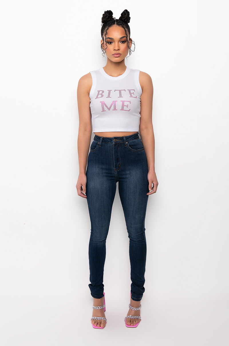 CHARLOTTE HIGH RISE STRETCHY SKINNY JEANS