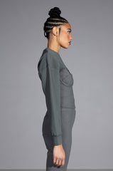 TATUM STRUCTURED FIT CREWNECK SWEATSHIRT
