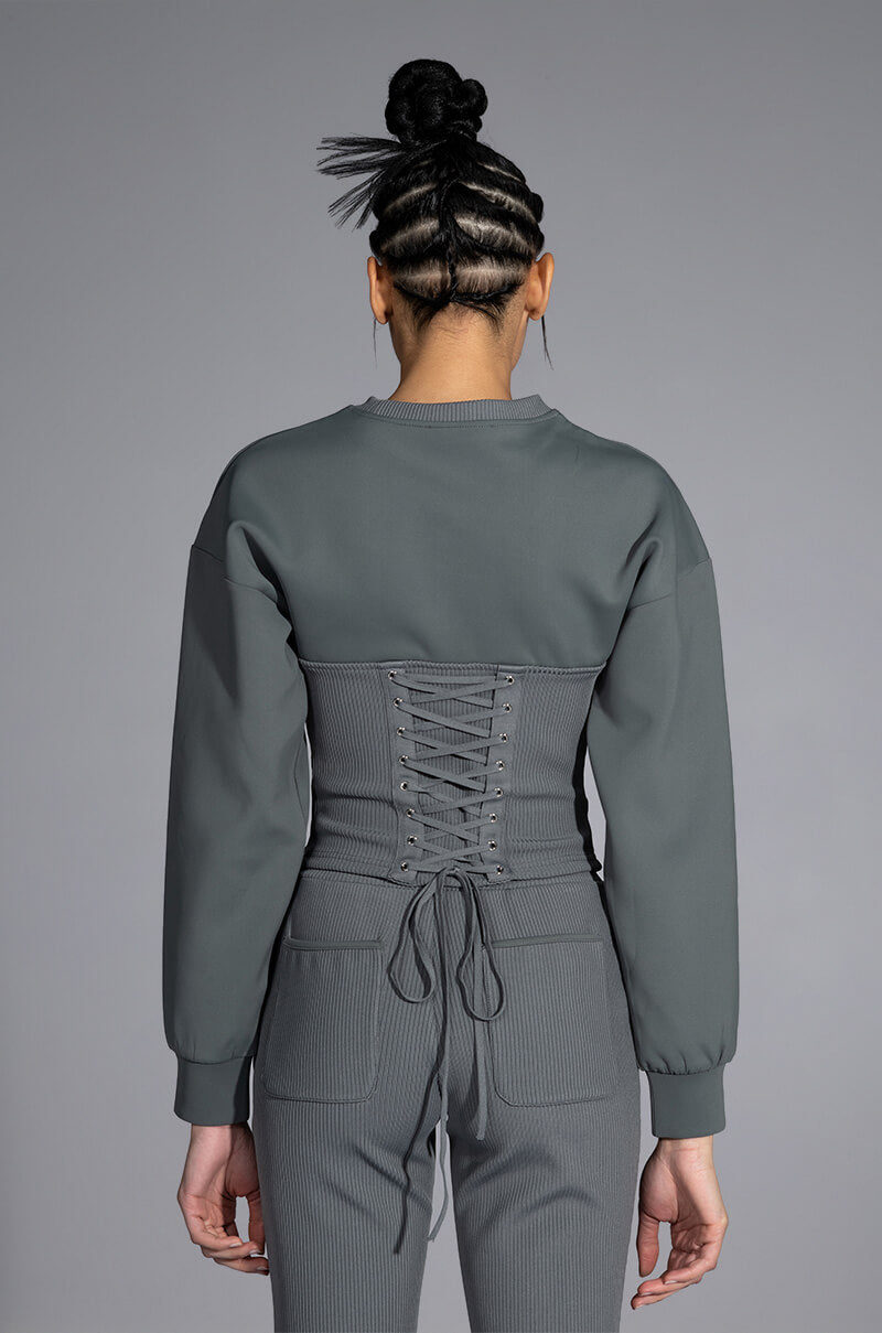 TATUM STRUCTURED FIT CREWNECK SWEATSHIRT