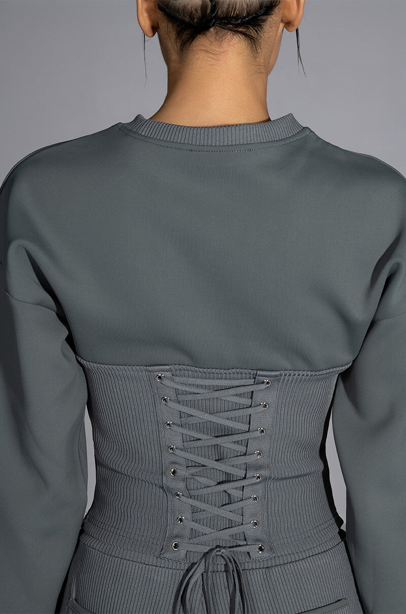 TATUM STRUCTURED FIT CREWNECK SWEATSHIRT