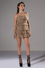 TEA TIME LAYERED MINI DRESS