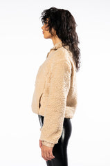 TEDDY ULTRA FUZZY HALF ZIP SWEATSHIRT