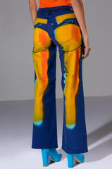 TEMPERATURE RISING RELAXED JEANS