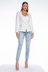 THAT'S AMORE SWEETHEART NECKLINE BLAZER