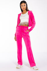 THATS HOT VELVET FLARE SWEATPANT