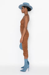 THE BEST OF ME MOCK NECK MIDI DRESS