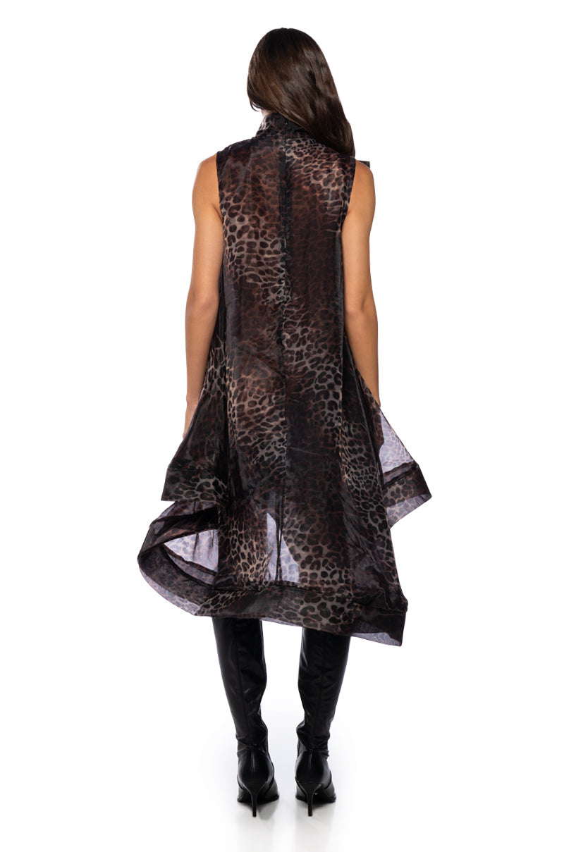 THE CATS MEOW PRINTED BOW MINI DRESS