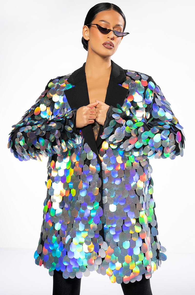 THE FINAL COUNTDOWN SEQUIN BLAZER