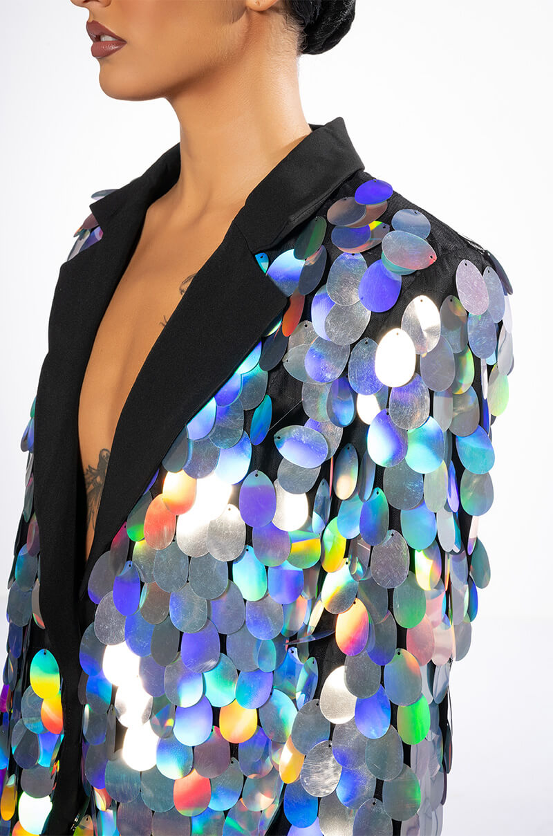 THE FINAL COUNTDOWN SEQUIN BLAZER