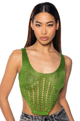 THE LUCKY ONE CROCHET TANK TOP