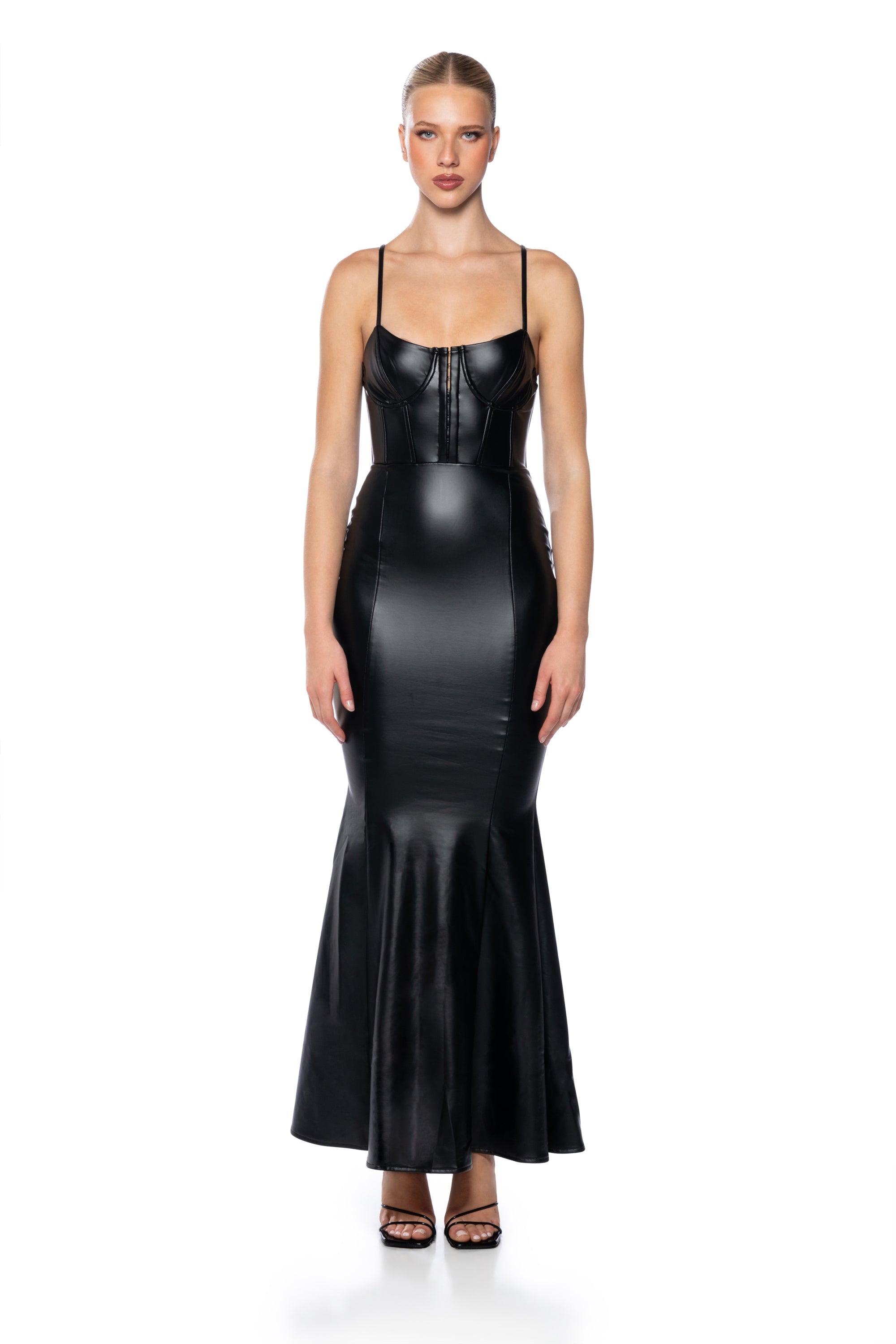 THE MAIN CHARACTER PU MAXI DRESS