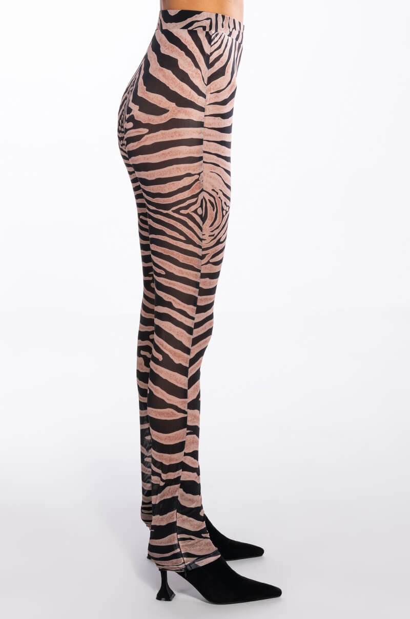 THE REALEST SIDE ZIP MESH LEGGING