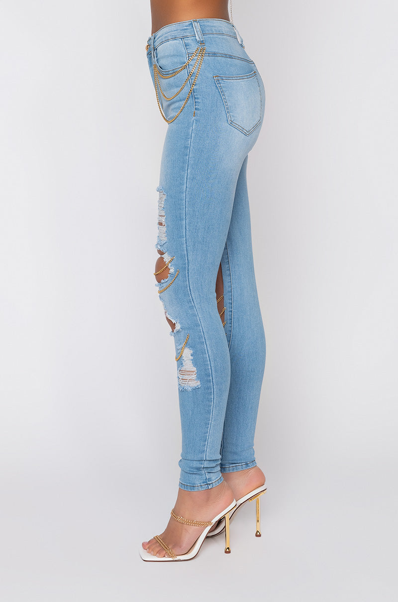 THE WAY YOU MOVE HIGH WAISTED SKINNY JEANS