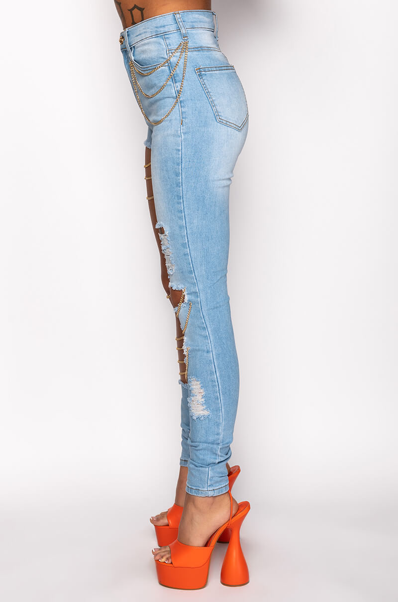 THE WAY YOU MOVE HIGH WAISTED SKINNY JEANS
