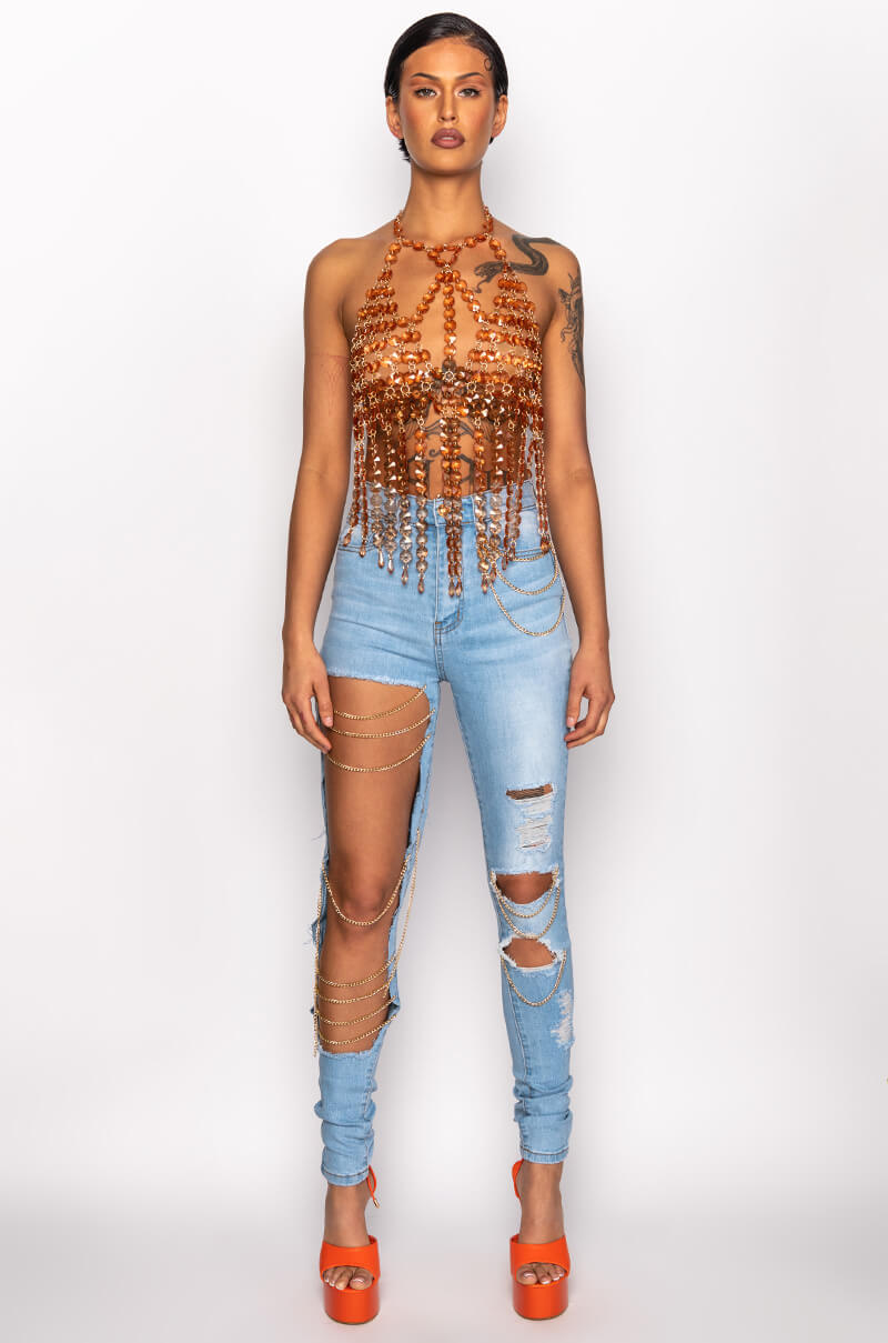 THE WAY YOU MOVE HIGH WAISTED SKINNY JEANS