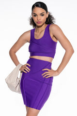THEIA CROP BANDAGE TANK
