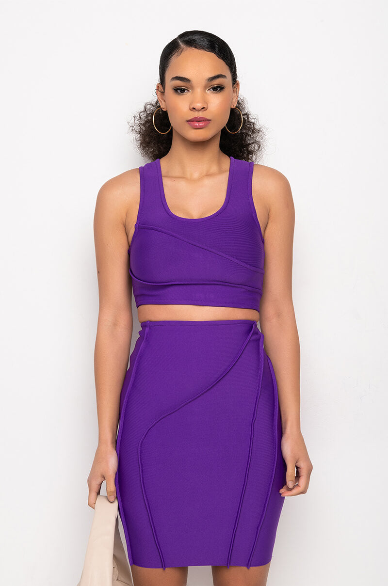 THEIA CROP BANDAGE TANK