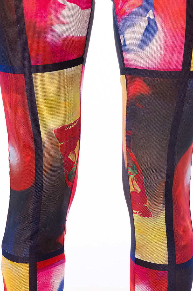 THINKING OF A PLACE MESH LEGGING