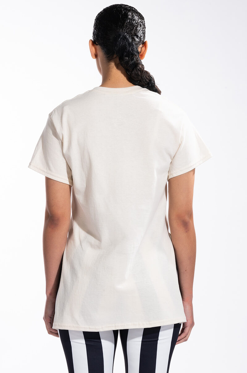 THREE FACED CREW NECK GRAPHIC TSHIRT