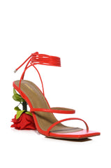 THRONE RED ROSE HEEL SANDAL