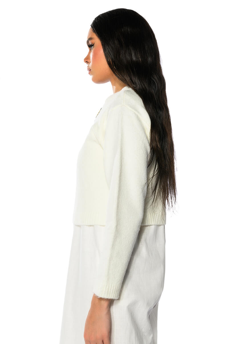 TIGER BABY CREW NECK LONG SLEEVE SWEATER