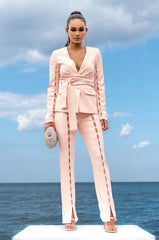THE TINO SMALL KEY HOLE WRAP BLAZER