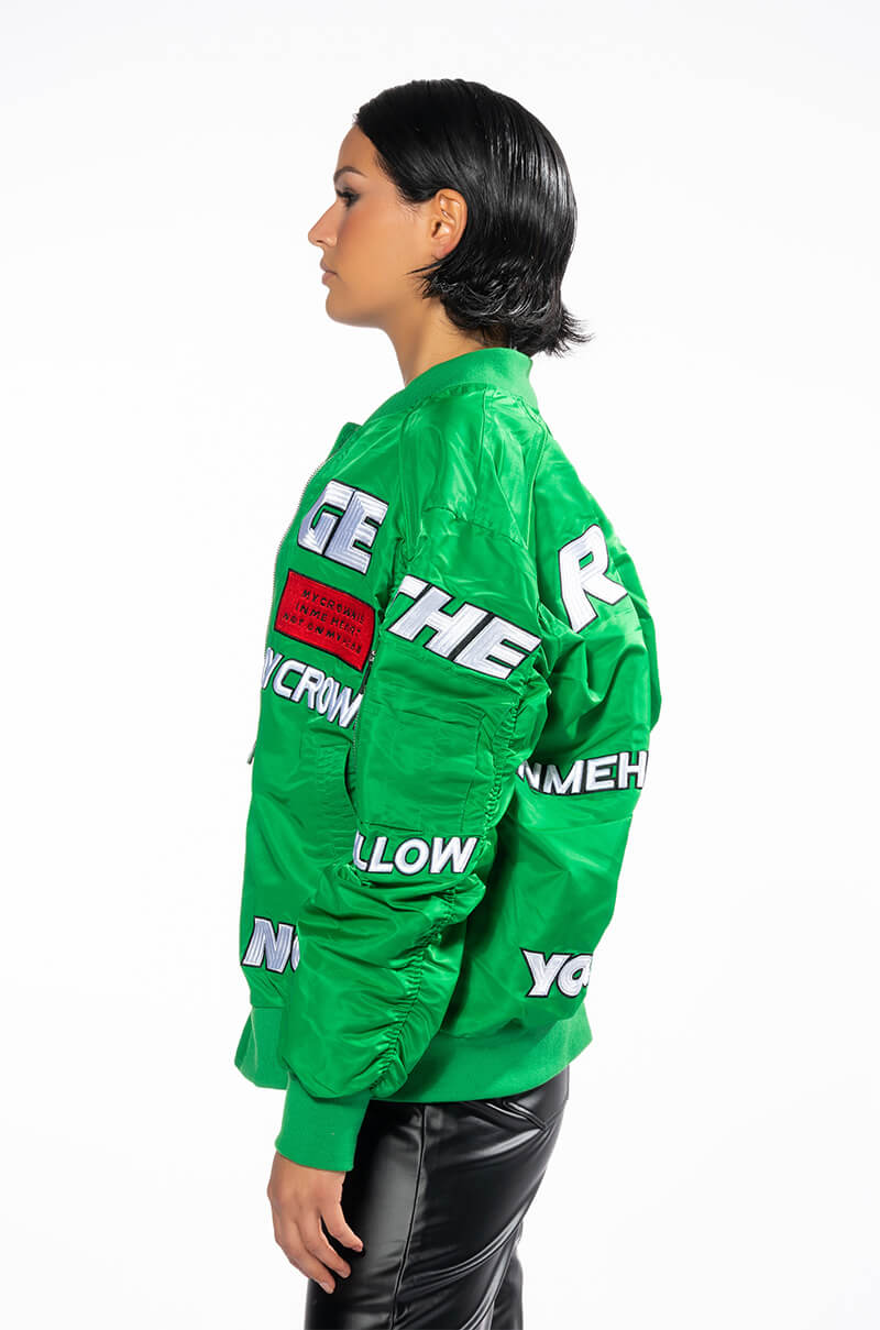 TOGETHER VARSITY RACING BOMBER