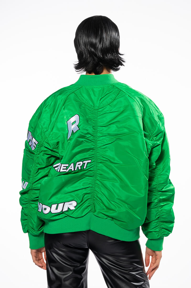 TOGETHER VARSITY RACING BOMBER