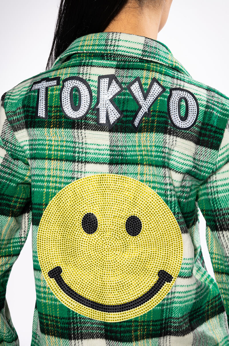 TOKYO STYLE EMBELLISHED PATCH BUTTON DOWN