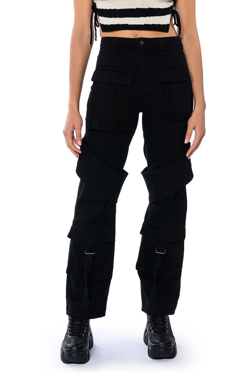 TOO COOL CARGO HIGH WAISTED JEANS
